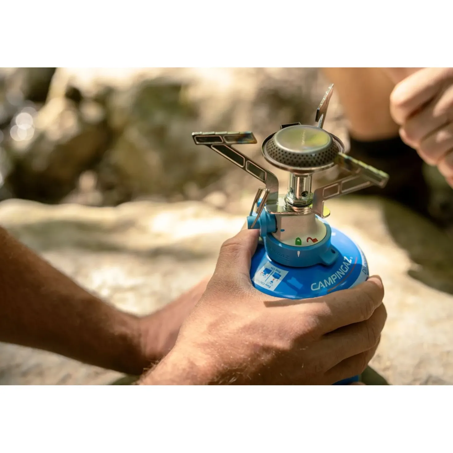 Fornello a gas Campingaz Twister Connect PZ con funzione Dual-Lock 2,9 kW