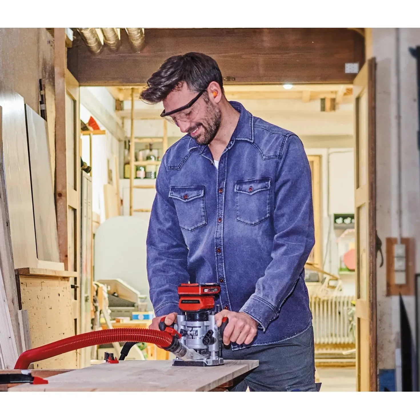 Fresatrice verticale a batteria Einhell Professional TP-RO 18 Li BL - Solo