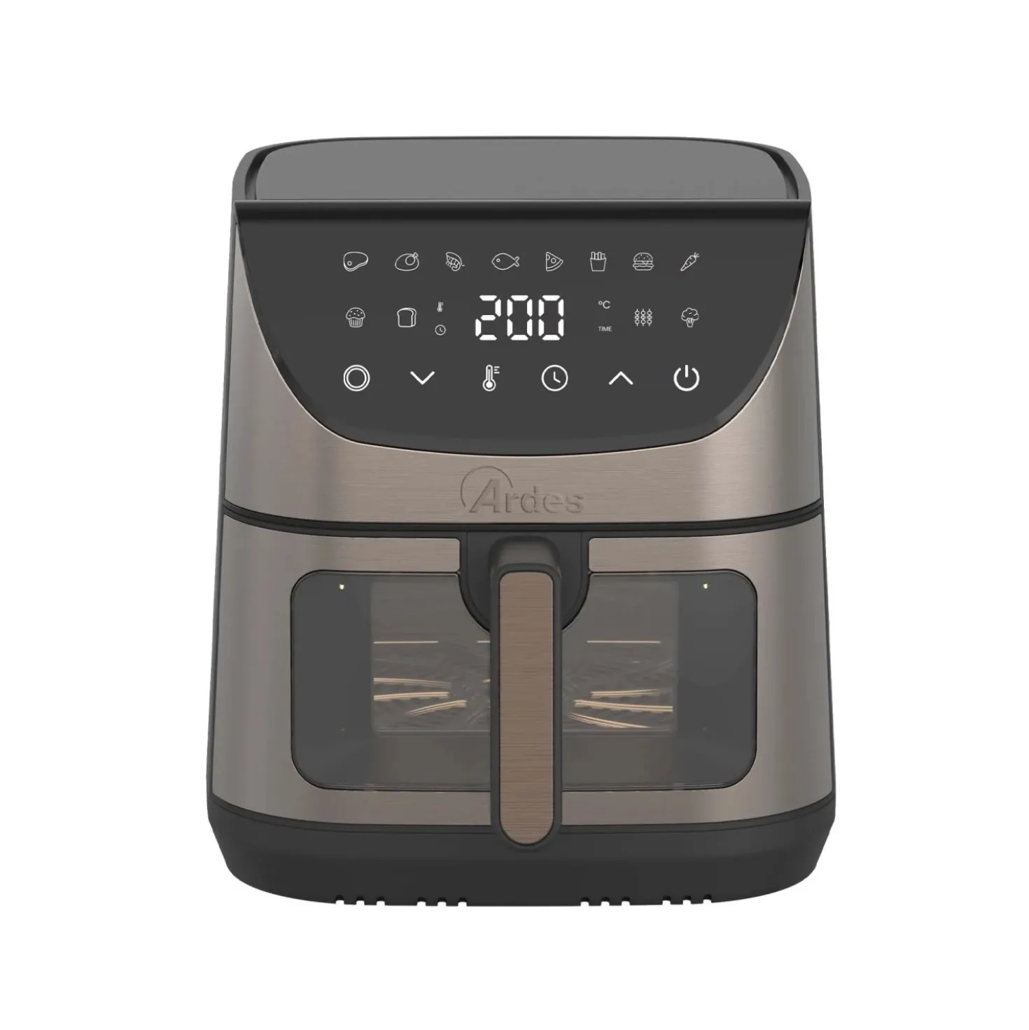 Friggitrice ad aria Delicia 8 l 1700 W nero metallizato