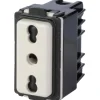 Frutto presa bivalente serie Basic 10/16 A 2P+T avorio