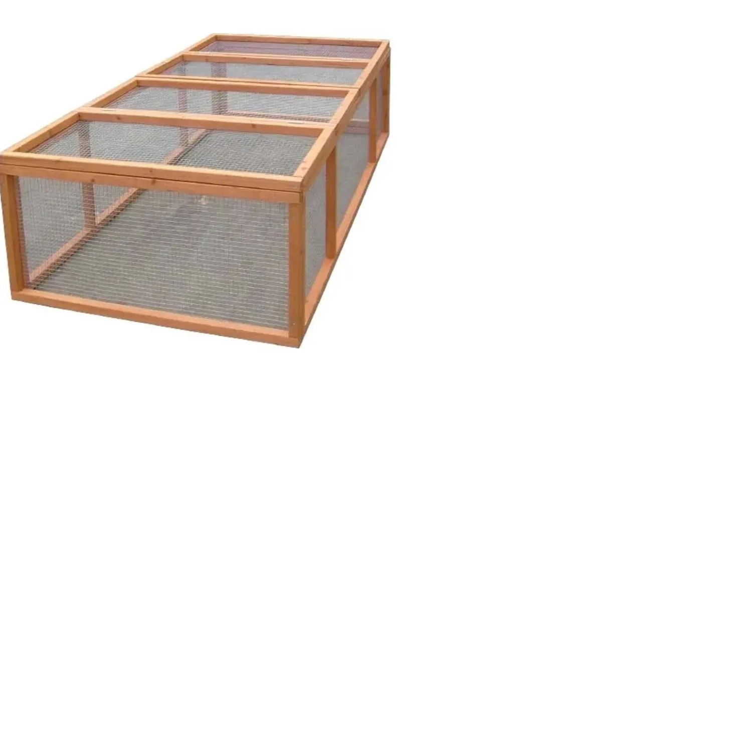 Gabbia per conigli in legno di abete 180x90x48 cm