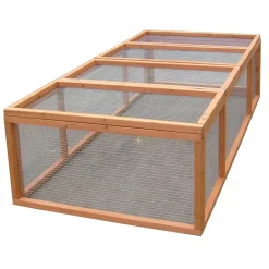 Gabbia per conigli in legno di abete 180x90x48 cm