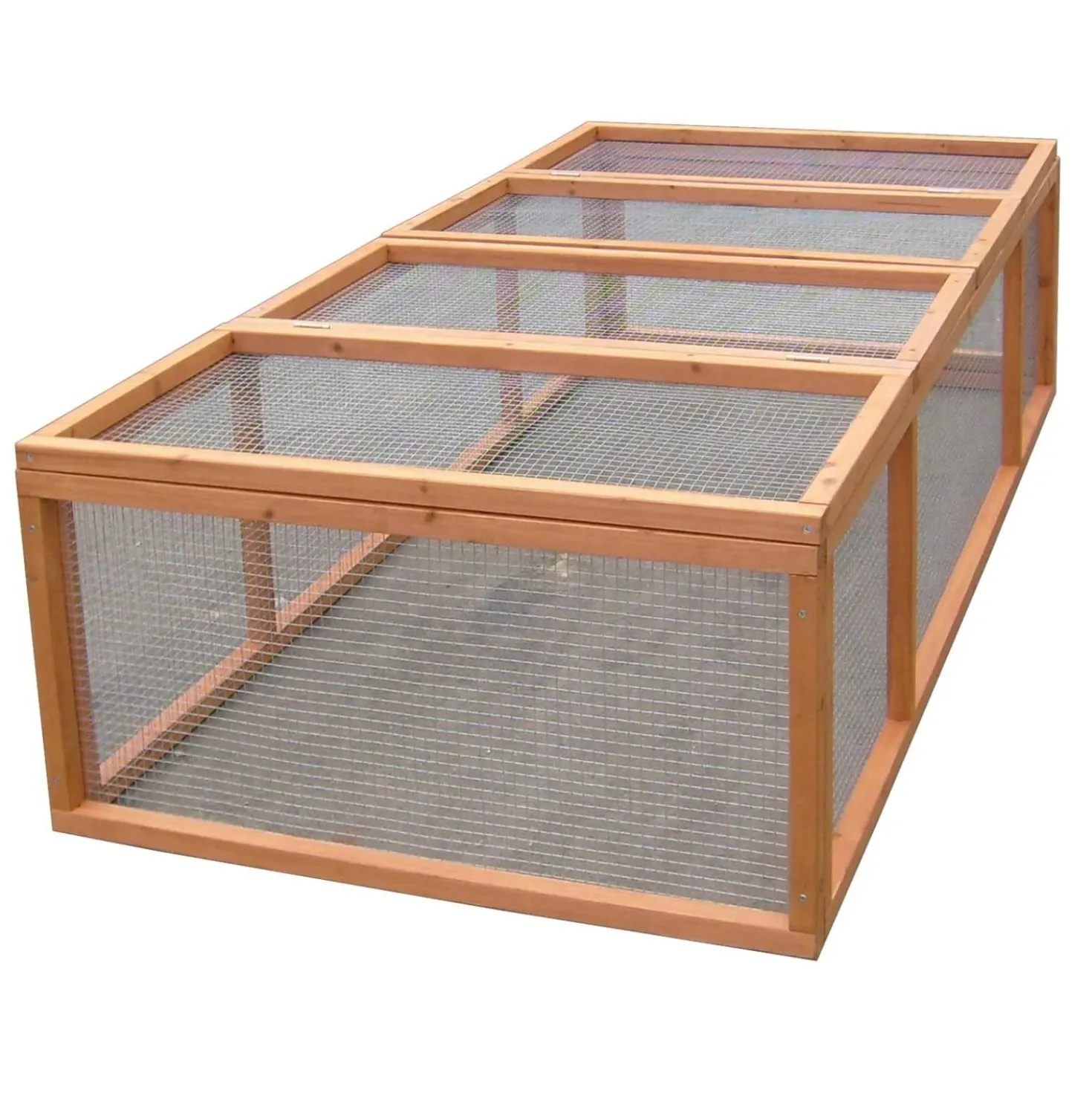 Gabbia per conigli in legno di abete 180x90x48 cm