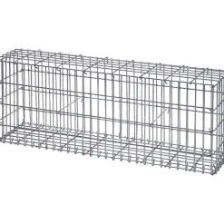 Gabbione in ferro decorativo e contenitivo 100x40x25 cm