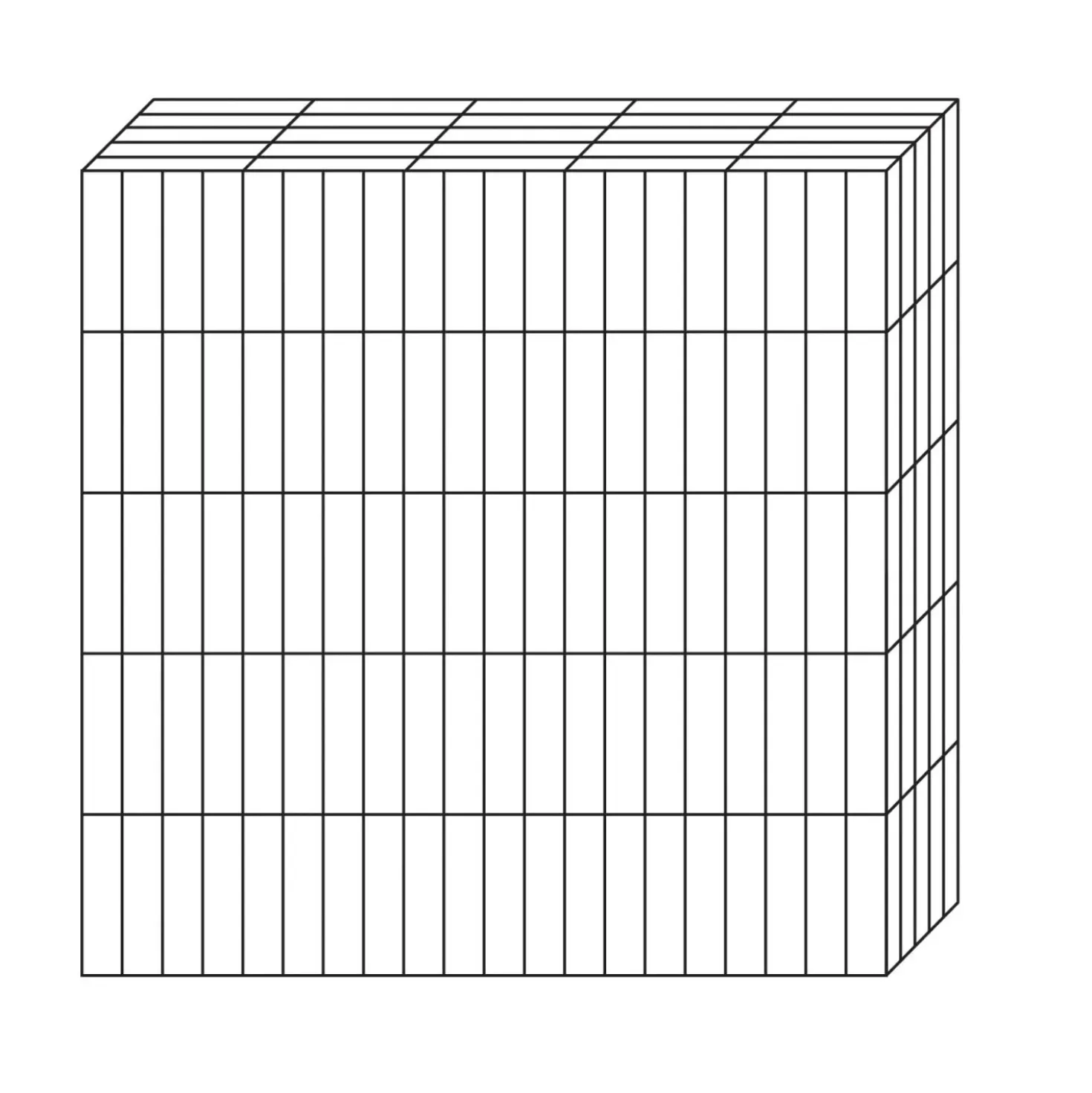 Gabbione in metallo decorativo e contenitivo 100x25x100 cm