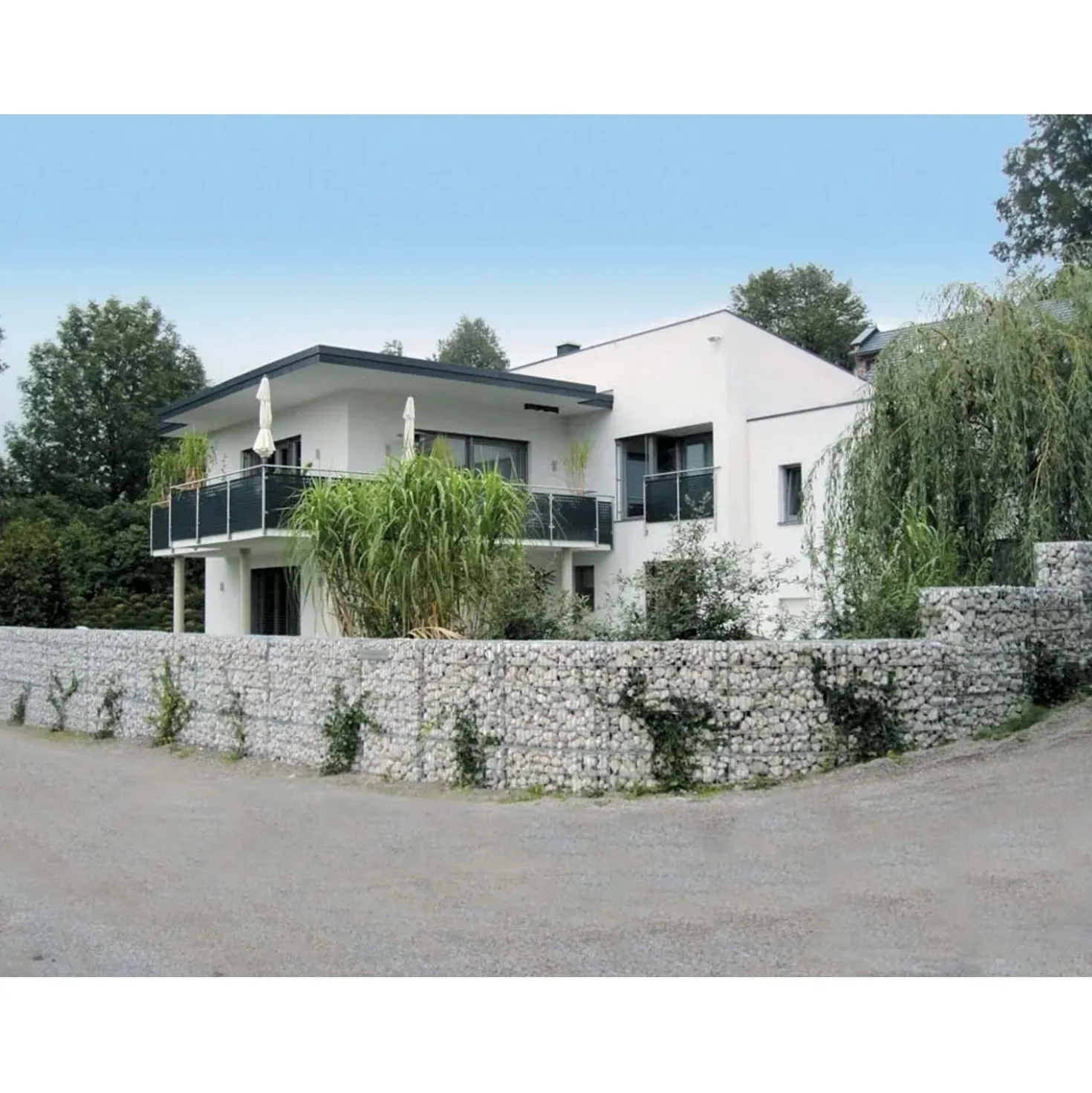 Gabbione in metallo decorativo e contenitivo 200x50x50 cm