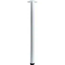 Gamba da tavolo con piastra di montaggio Hettich Ø 60 x H 900 mm bianco