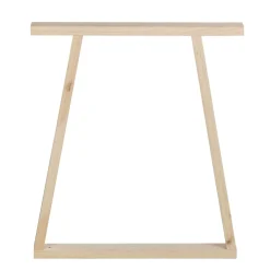 Gamba in pino massiccio per tavolo 75x61x5,8 cm 4 posizioni
