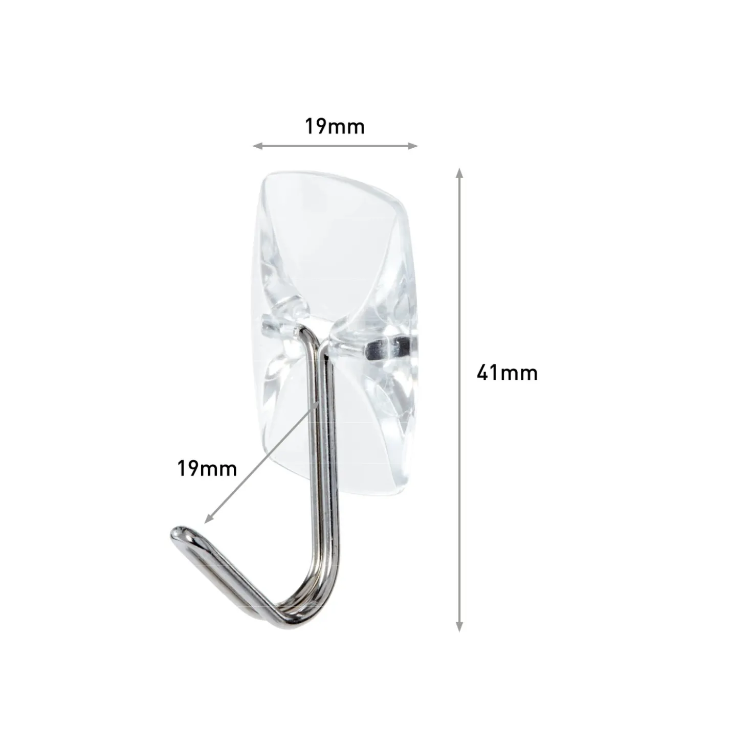Ganci adesivi trasparenti 3M Command™ con punta metallica 3 pz