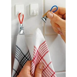 Ganci appendi asciugamani Wenko con chiusura a clip 4 pz