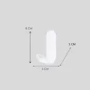 Gancio 1 posto in alluminio bianco L 3 x H 8 x P 4 cm