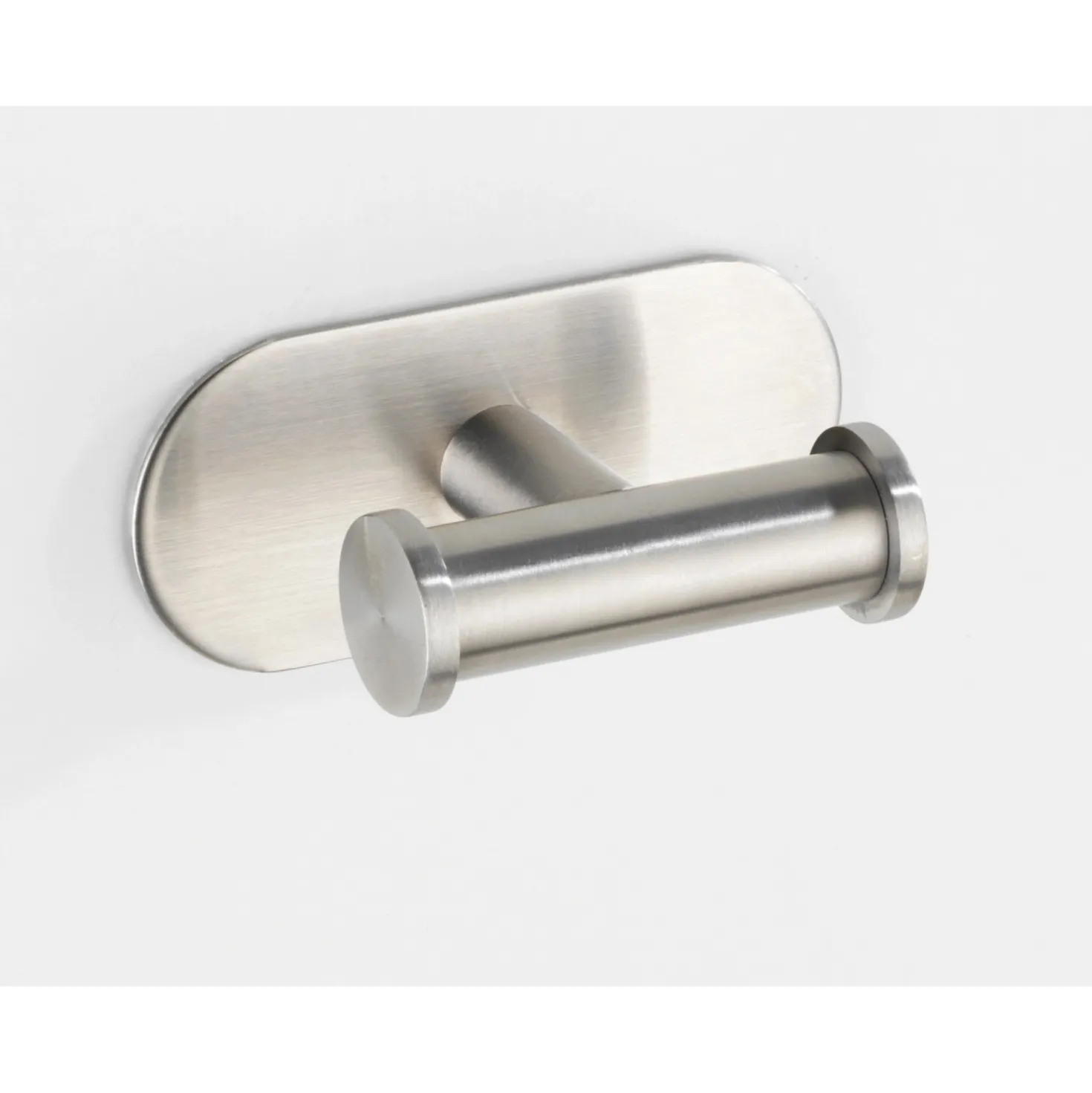 Gancio adesivo a muro Wenko Turbo-Loc Duo Orea acciaio inox opaco