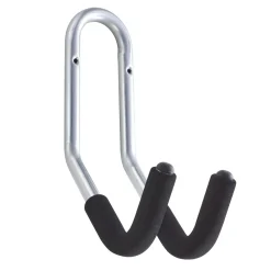 Gancio bici muro da manubrio doppio rivestito Ø 20 mm
