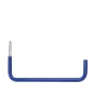 Gancio da muro jumbo tubo Ø 20 mm P 45 cm rivestito blu