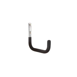 Gancio da muro tubo Ø 20 mm P 250 mm rivestito nero