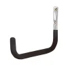 Gancio da muro tubo Ø 20 mm P 350 mm rivestito nero