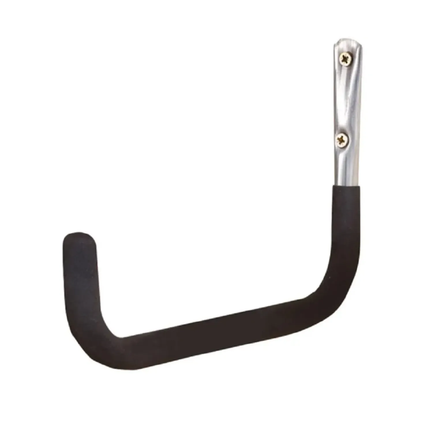 Gancio da muro tubo Ø 20 mm P 350 mm rivestito nero