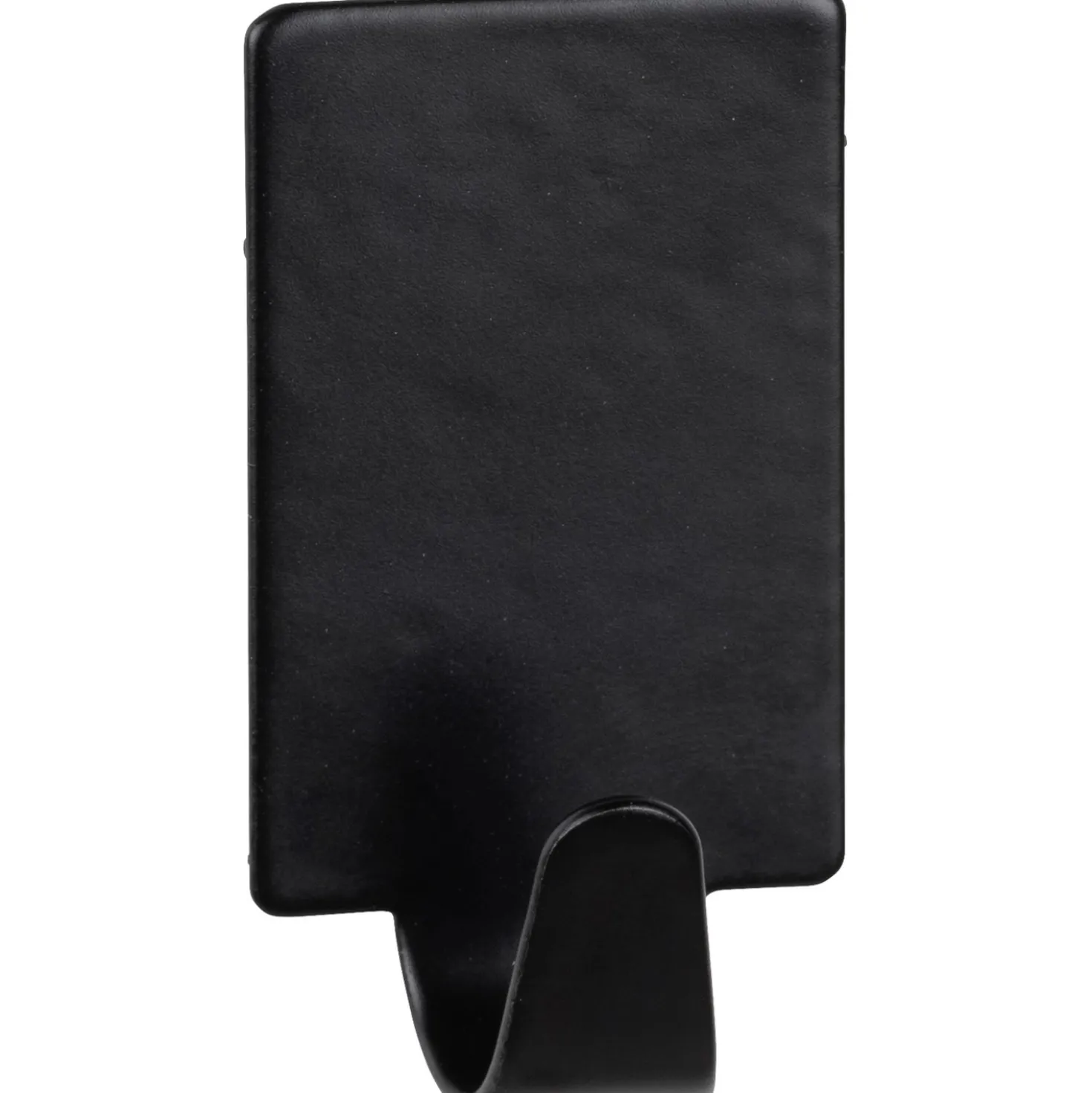 Gancio da parete quadrati Wenko in acciaio inox nero 4 pz 19x34x15 mm