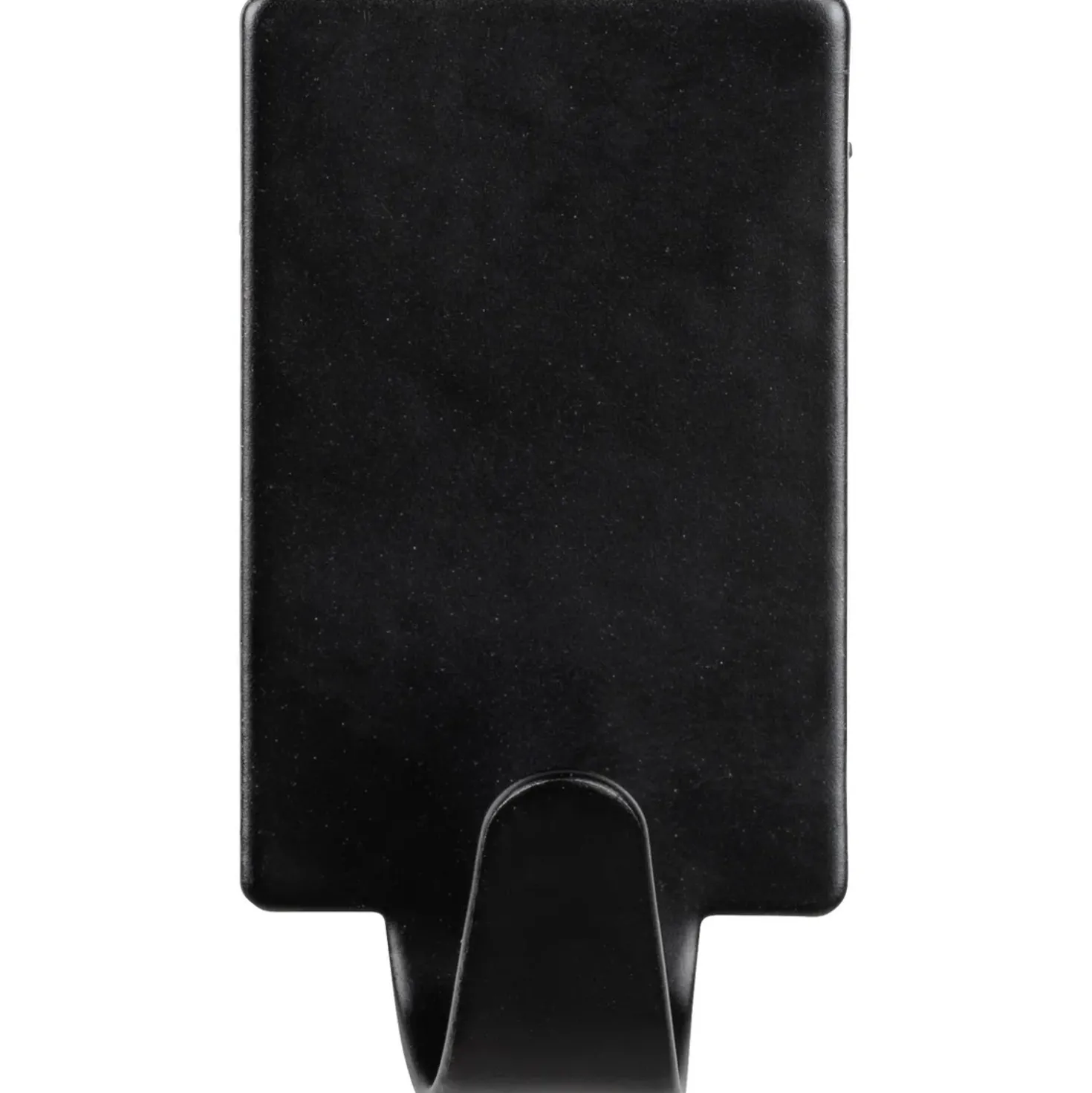 Gancio da parete quadrati Wenko in acciaio inox nero 4 pz 19x34x15 mm