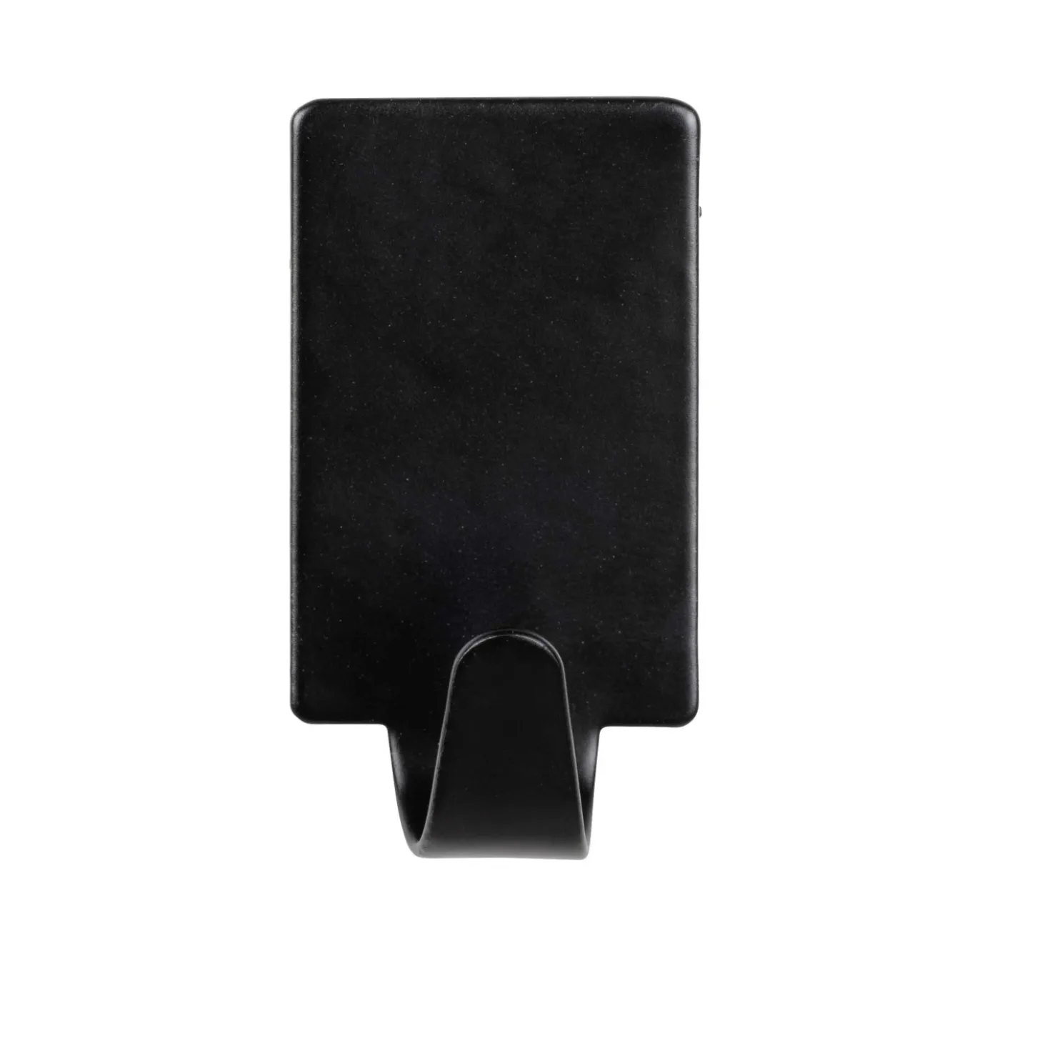 Gancio da parete quadrati Wenko in acciaio inox nero 4 pz 19x34x15 mm