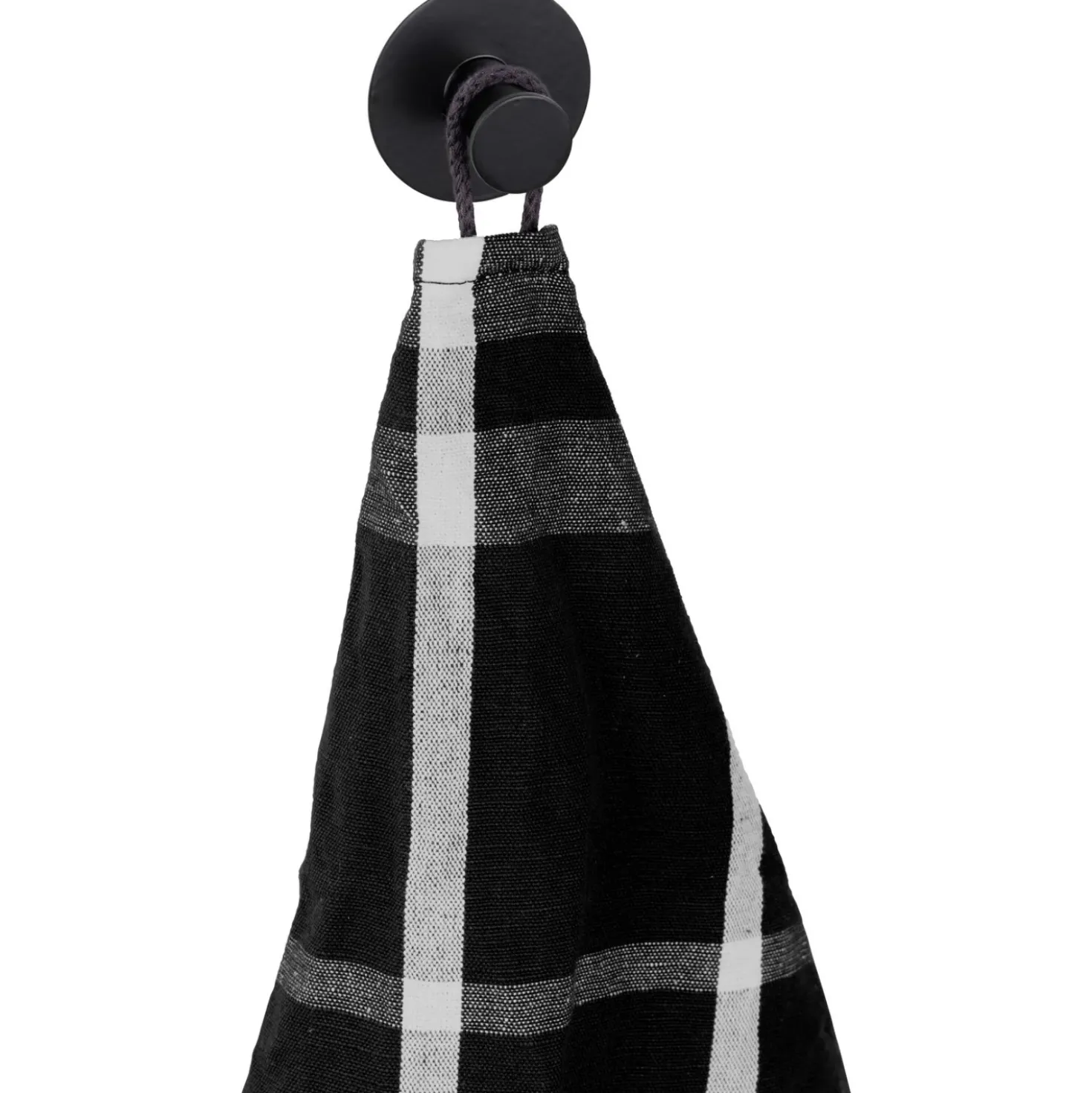 Gancio da parete Wenko Celano in acciaio inox nero 50x33x50 mm