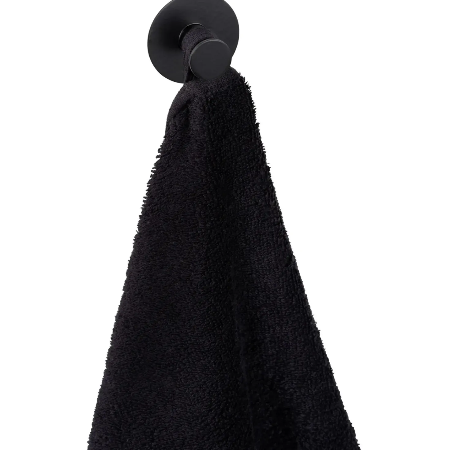 Gancio da parete Wenko Celano in acciaio inox nero 50x33x50 mm