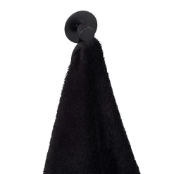 Gancio da parete Wenko Celano in acciaio inox nero 50x33x50 mm