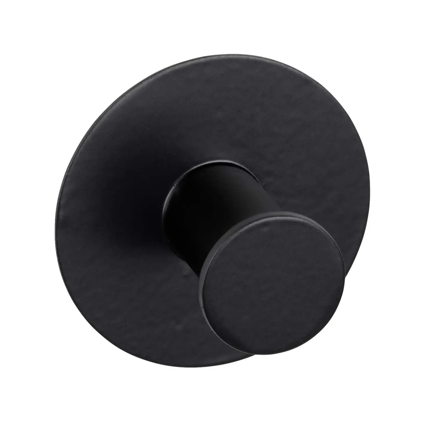 Gancio da parete Wenko Celano in acciaio inox nero 50x33x50 mm