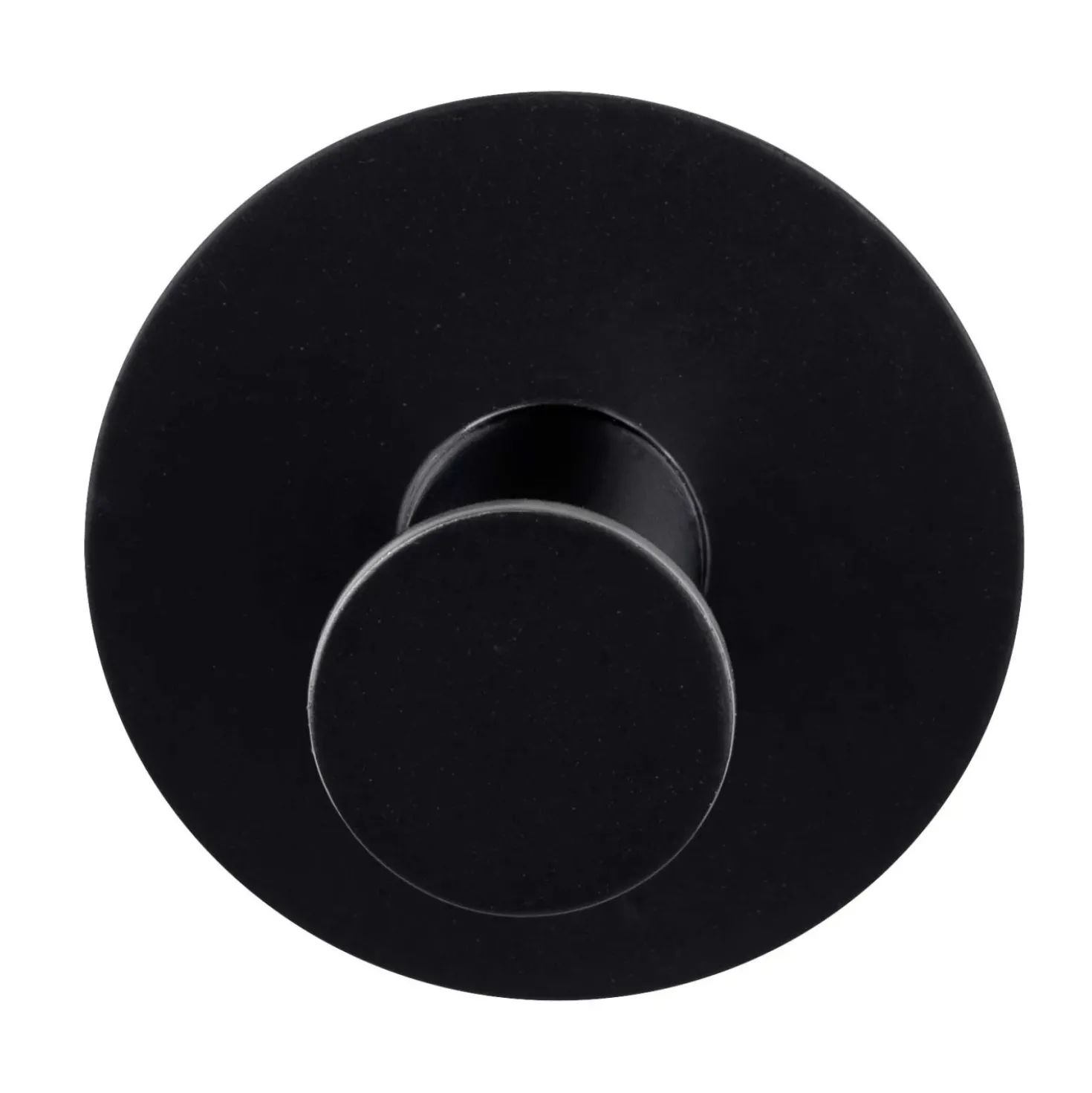 Gancio da parete Wenko Celano in acciaio inox nero 50x33x50 mm