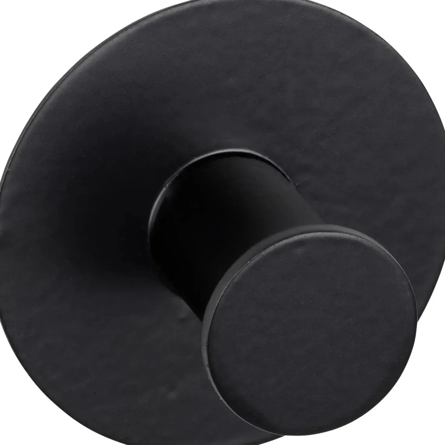 Gancio da parete Wenko Celano in acciaio inox nero 50x33x50 mm