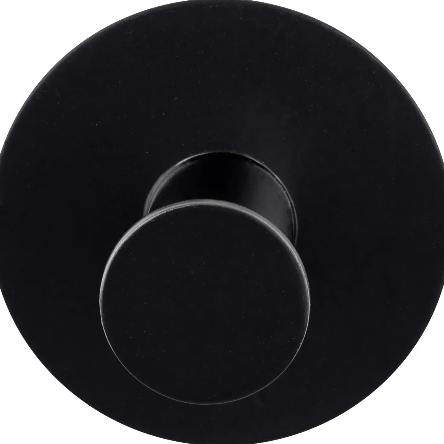 Gancio da parete Wenko Celano in acciaio inox nero 50x33x50 mm