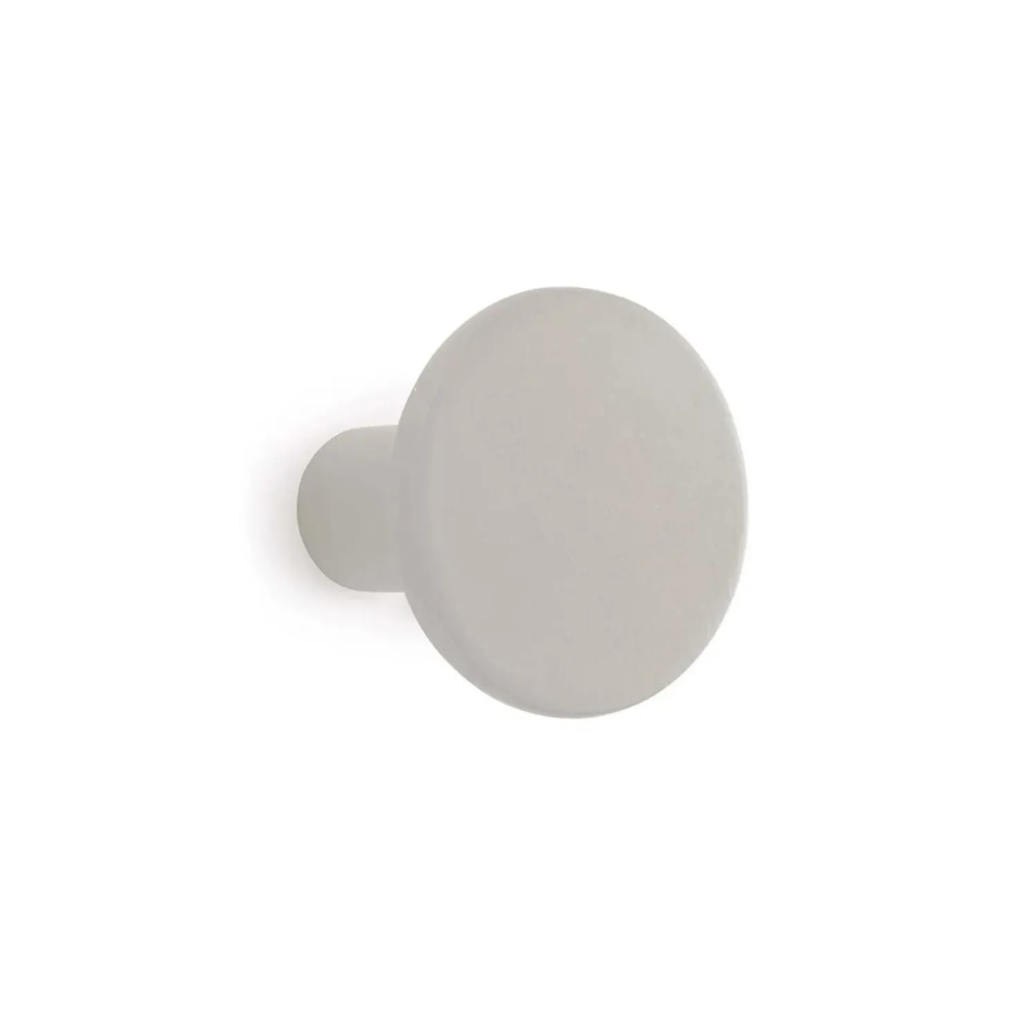 Gancio in poliresina rotondo colore grigio diametro 8 cm