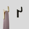 Gancio in zama oro satinato L 1,5 x H 6,5 x P 4 cm