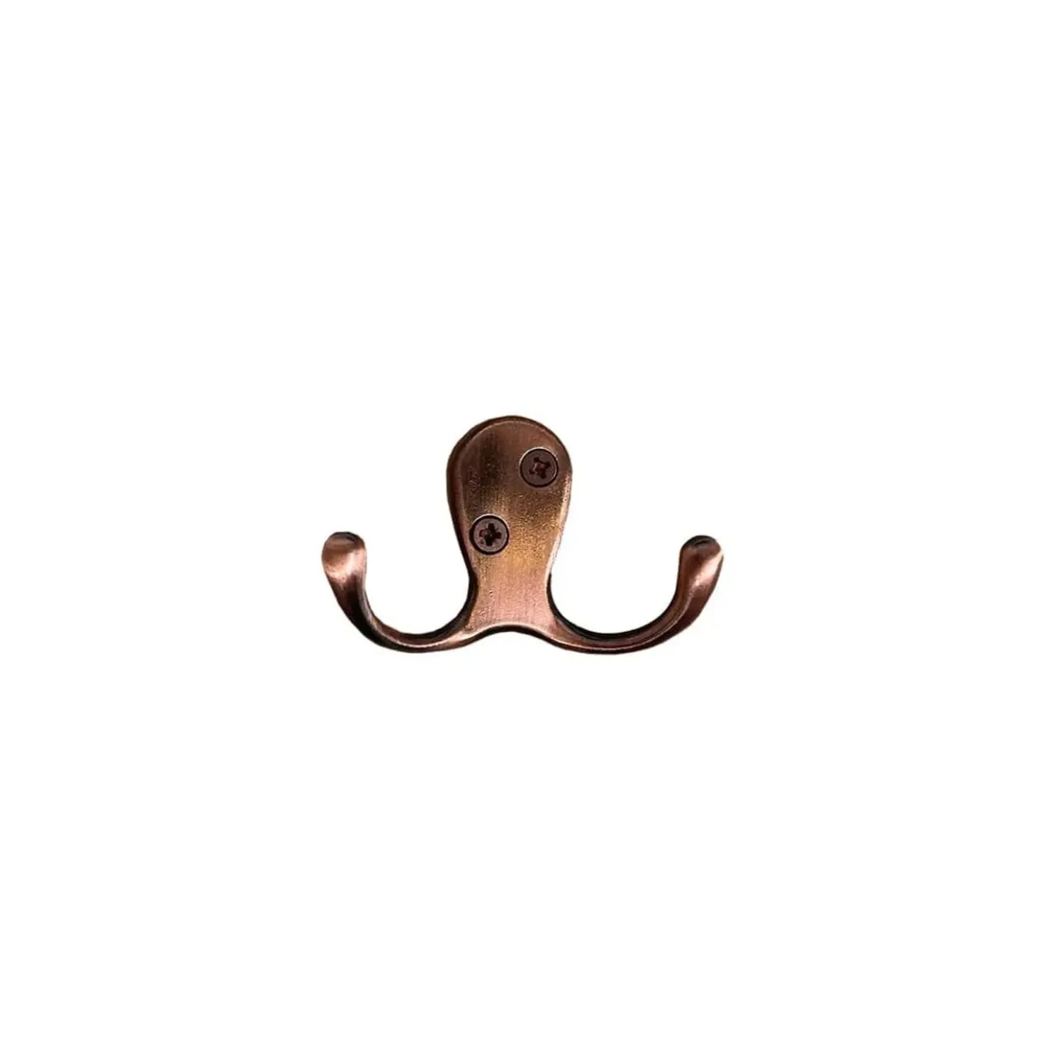 Gancio in zama rame satinato L 7 x H 5 x P 2,8 cm