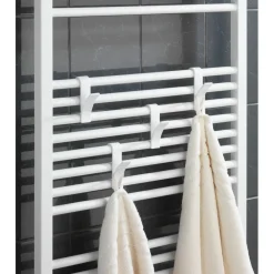 Gancio porta asciugamani Wenko plastica bianco 2 pz