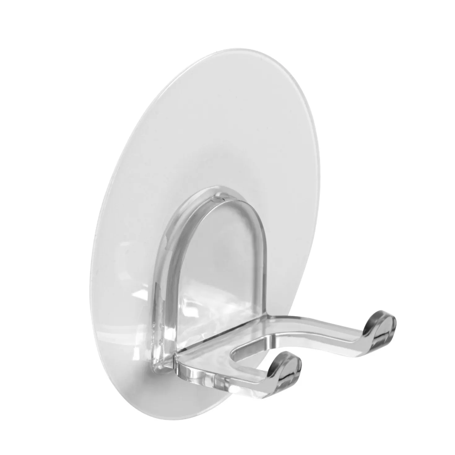 Gancio porta asciugamani Static-Loc Duo trasparente