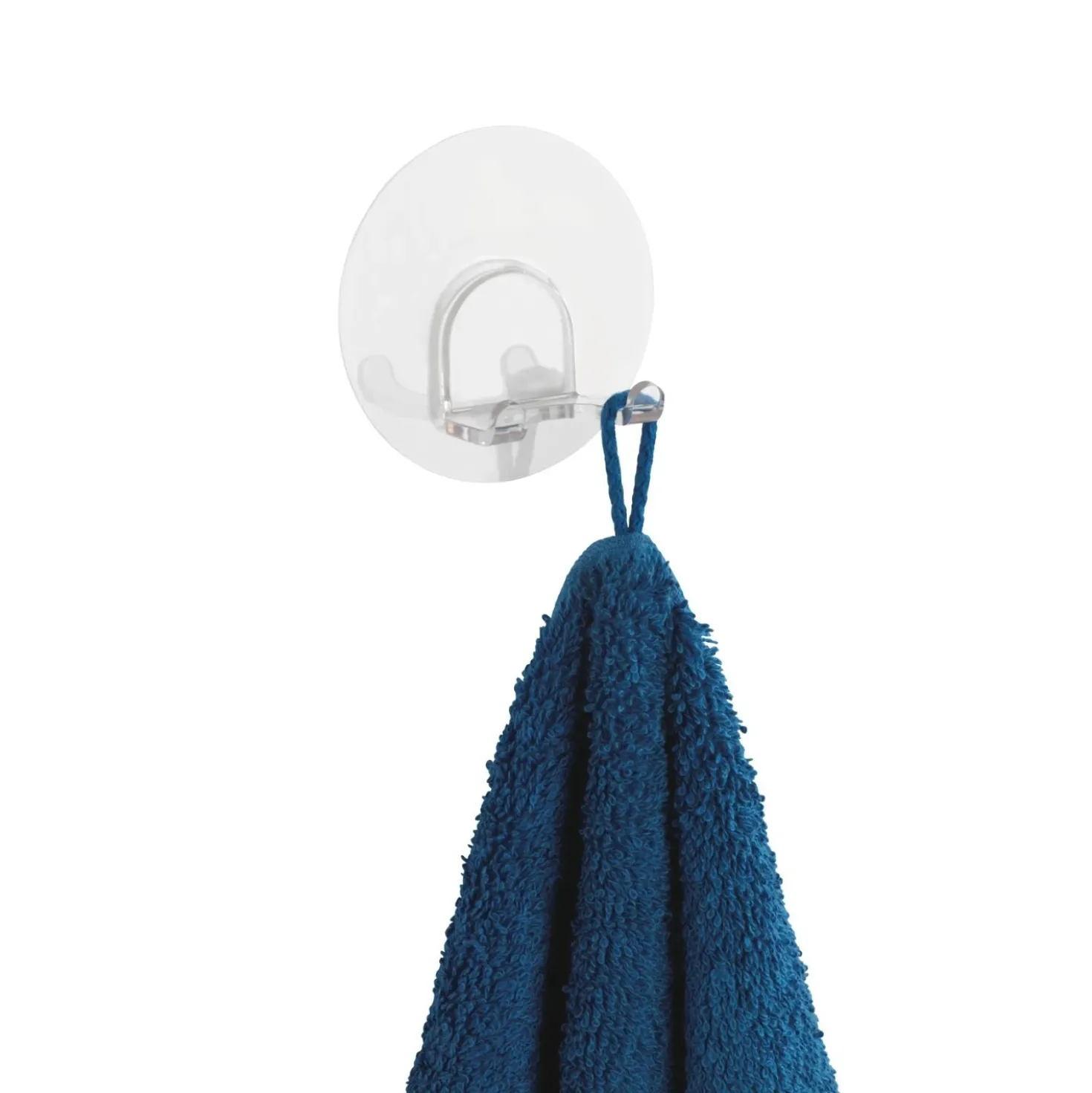 Gancio porta asciugamani Static-Loc Duo trasparente