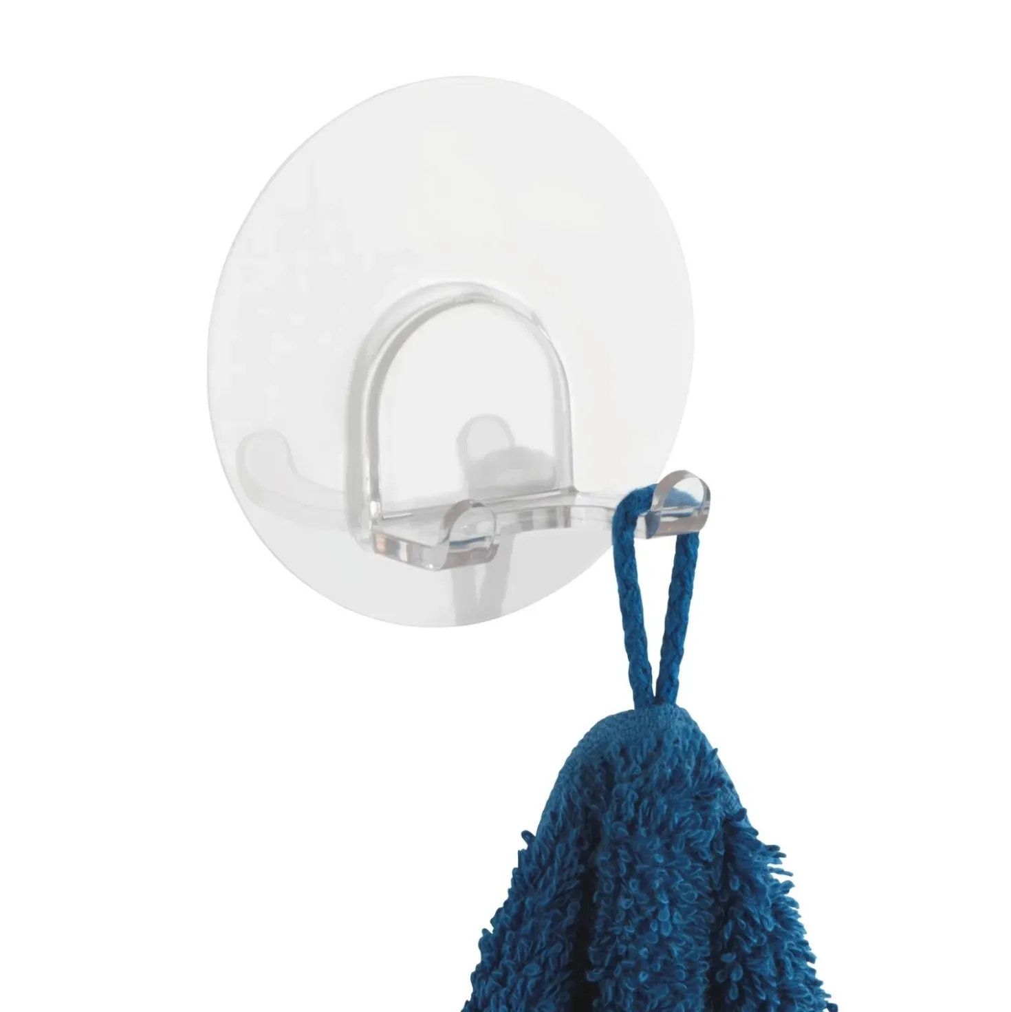 Gancio porta asciugamani Static-Loc Duo trasparente