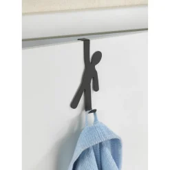 Gancio porta asciugamani Wenko Boy acciaio nero