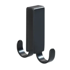 Gancio porta asciugamani Wenko Vieste acciaio nero opaco