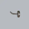 Gancio singolo in acciaio inox L 4 x H 4 x P 7 cm