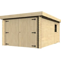 Garage in legno Blockhaus Argo sp 28 mm 2,24x3,49x4,81 m 16,79 m²