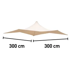 Gazebo in acciaio e poliestere Galata 300x300x320 cm