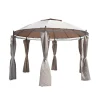 Gazebo in acciaio e poliestere Braga 350x350x270 cm