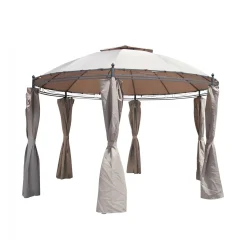 Gazebo in acciaio e poliestere Braga 350x350x270 cm