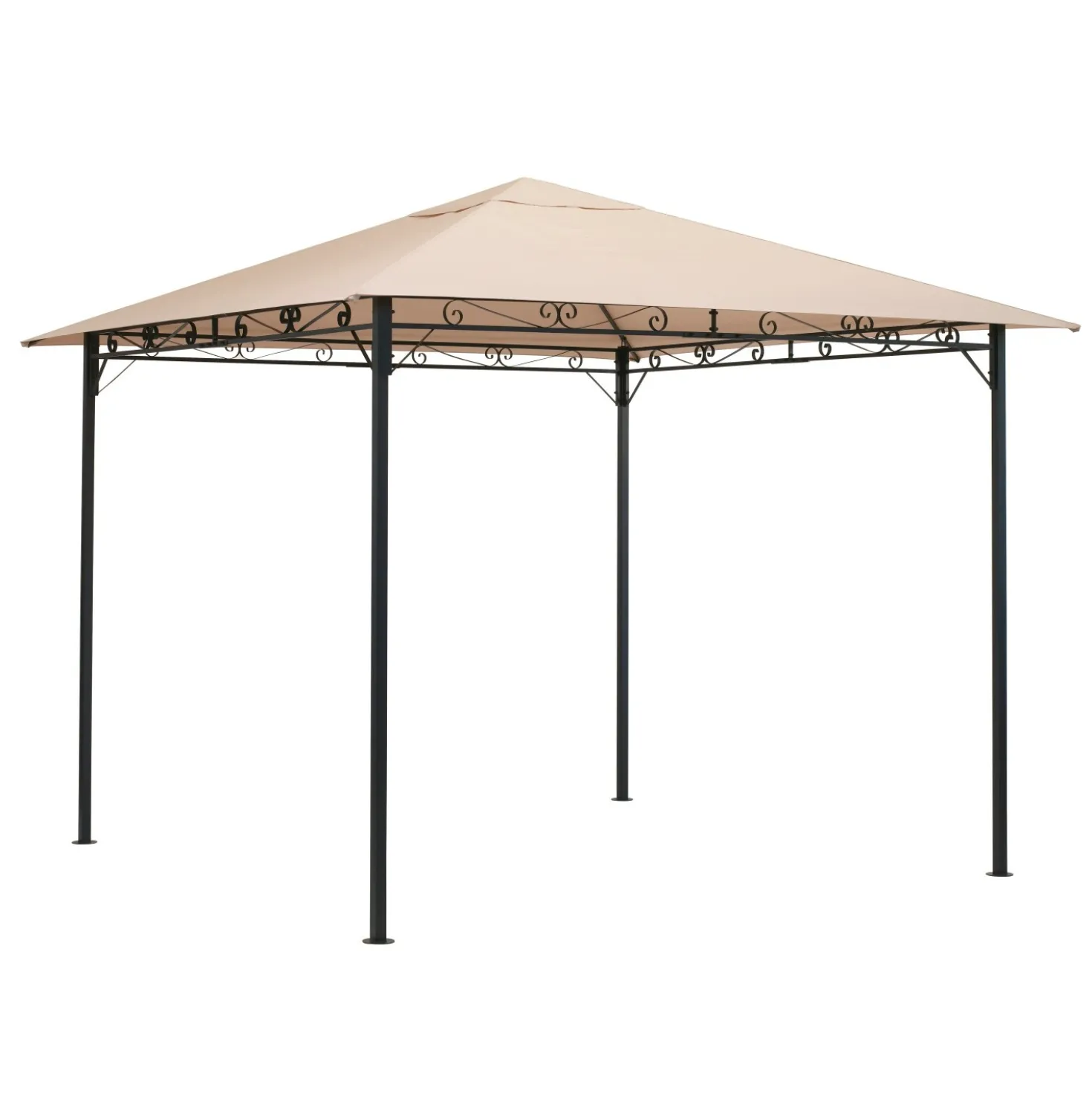 Gazebo in acciaio e poliestere CMI 290x290 cm