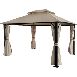Gazebo in alluminio e poliestere Arcilla 330x400xH280 cm