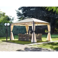 Gazebo in ferro e poliestere 300x400 cm