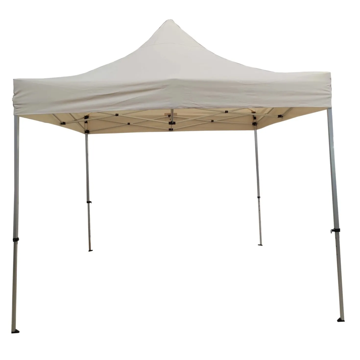 Gazebo pieghevole alluminio e poliestere 3x4,5 m Ecrù
