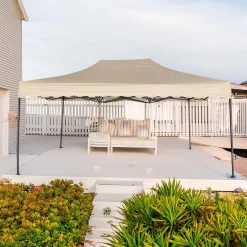 Gazebo pieghevole in acciaio e oxford 420D PVC 450x300 cm H 305 cm